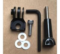Sawhamale Supporto per computer da bici e supporto per fotocamera Brompton per manubrio bici pieghevole, staffa in lega per Garmin Elemnt Bolt Action Camera o faro (A)