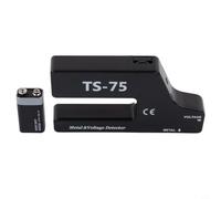 Sawhamale TS75 - Rilevatore di metalli e sensore di tensione, scanner da parete 2 in 1, per localizzare tubi in acciaio e cavi CA dietro il muro a secco, con LED e allarme sonoro, nero