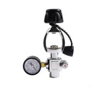 Sawhamale Valvola di prova subacquea G5/8 6000 PSI manometro adattatore ARA per cilindro di ossigeno nucleo in ottone con faccia bianca grande scala nera per test serbatoio e controllo stazione di