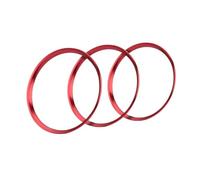 SAWILI Auto AC Air Vent Uscita Condizionata Anello di Copertura Trim, for Mazda MX5, for Mazda 2 CX3 MX-5 RF ND Anelli Esterni Accessori Auto Rivestimento bocchette aria auto(Outside Red)