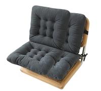 Sawmew Cuscino per Sedia, 40 x 80 cm Cuscino per Seduta con Schienale, Imbottitura Posteriore con Cinghia, Copricuscino Imbottito per Interno ed Esterno Casa e Giardino Cuscino per Seduta