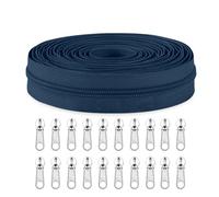 Sawoake # 3 Cerniere a spirale in nylon by The Yard Bulk 10 Yards con 20 pezzi Sliders per cucire fai da te sartoria borsa artigianale indumento tessile per la casa..