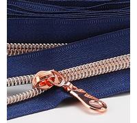 Sawoake # 5 cerniere a spirale in nylon metallico in ottone anticato, 10 m con 10 pezzi tira da The Yard Bulk Coil Zipper Roll per fai da te cucito borse artigianali