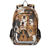 sawoinoa Simpatici Cani Di Famiglia Classica Animali Domestici Zaino Scuola Ragazzo Ragazze Zaini PC Portatili Zainetti Zaino Casual Scuola Viaggio per Donna Uomo