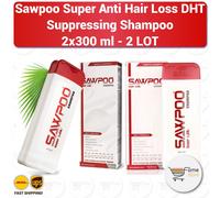 Sawpoo Super LsSRe Shampoo soppressore DHT anti perdita capelli 2 LOTTO - 2x3...