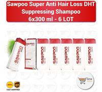 Sawpoo Super LsSRe Shampoo soppressore DHT anti perdita capelli 6LOTTO - 6x300ml