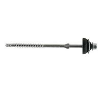 SawTec 111353 - Vite Eternit, 6,5 x 130, rivestimento duplex con punta e cappello da pioggia, in acciaio INOX