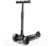 Sawyer Bikes - Monopattino Regolabile a Spinta a 3 Ruote - Bambini 2 a 8 Anni (Nero)