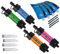 Sawyer Mini PointONE Filtro Acqua da Esterno per Emergenze, Rimuove il 100% di Microplastiche e il 99,99999% di Tutti i Batteri