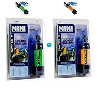 Sawyer Mini sistema di filtraggio acqua PointONE filter Outdoor & Trekking (Arancione & Verde)