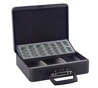 Sax 0-814-19 Portavalori in metallo, 30 x 9 x 23 cm, nero