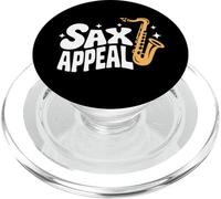 Sax Appeal - Divertente gioco di parole sassofono Jazz Music Lover PopSockets PopGrip per MagSafe