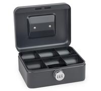 Sax Cash Box with Combination Lock, Extra Strong Lock, 20 x 16 x 9 cm, Medium, B