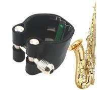 Sax Clamp, Sassofono Legatura Clips, Leather Ligature Clip for Alto Sax, 46x1.06 Inches Adjustment Single Screw Trombone, Hotel &Apartment, Ligatured for Home