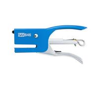 SAX Cucitrice, 15 fogli, per 10 graffette, blu, metallo robusto, adesione chiusa, design moderno ed elegante