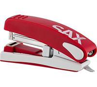 SAX - Cucitrice M, 30 fogli, rossa, per 30 fogli, design robusto ed elegante, adatta per diverse graffette, cucitrice piatta