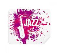 Sax Jazz Music culture pattern Phone Screen Cleaner occhiali di pulizia 2PCS camoscio tessuto
