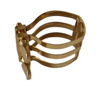 Sax Legatura, Gold Sassofono Mouthpiece Legature With Double Screw, Portable Clip Accessory, Enhances Tone e Secure Fit For Performances, Practice Sessions, 1.77x1.77 Inches
