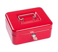 Sax NUOVO!! Cassetta portamonete SAX 20x16x9 cm, 5 scomparti, ROSSO