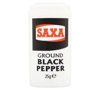 Saxa Pepe nero macinato, semplicemente sblocca il sapore, 25 g shaker (confezione da 1)