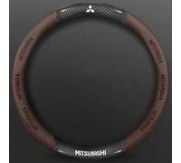 SAXCXCS Coprivolante Auto, per Mitsubishi Pajero Shogun Montero V80 V87 V93 V97 EVOLUTIONASX Coprivolante in Pelle Microfibra Traspirante e Antiscivolo,Accessori Auto Interno,D