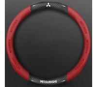 SAXCXCS Coprivolante Auto, per Mitsubishi Pajero Shogun Montero V80 V87 V93 V97 EVOLUTIONASX Coprivolante in Pelle Microfibra Traspirante e Antiscivolo,Accessori Auto Interno,C