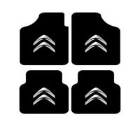 SAXCXCS Tappetini per Auto per Citroen C3 IV 2024 Antiusura Pelle Tappetino Completo Mat Set Auto Pavimento Protezione Tappetini per Auto Antiscivolo,A Black