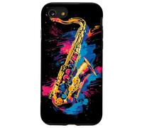 Saxofono Graffiti Banda Militare Custodia per iPhone SE (2020) / 7 / 8