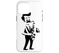 Saxofono Guy Reed Strumento Musica classica Custodia per iPhone 16 Pro Max