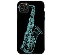 Saxofono Sketch Marching Band Custodia per iPhone 11 Pro Max
