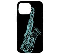Saxofono Sketch Marching Band Custodia per iPhone 16 Pro Max