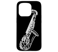 Saxofono Sketch Marching Band Orchestra Custodia per iPhone 15 Pro