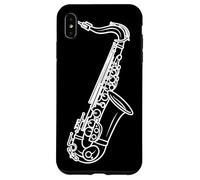Saxofono Sketch Marching Band Orchestra Custodia per iPhone XS Max