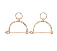 SAXOJONON 2PCS Anelli da Naso di Mucca Morsetti da Naso di Mucca Pinze per Anello al Naso per Bovini da in Acciaio Inossidabile Mezzo Zoccolo a Forma di per Fattoria Ranch