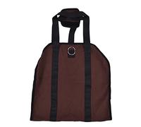 SAXOJONON Borsa per il trasporto della legna da ardere, resistente borsa in tela con tracolla regolabile, grande capacità di stoccaggio pieghevole per campeggio all'aperto,