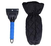SAXOJONON Guanti Raschia Neve per Auto, Raschia Ghiaccio e Guanti 2 in 1 per Parabrezza, Lama in Plastica ABS Impermeabile a Prova di Freddo, Impugnatura in Schiuma, Tutte le (Orchidea calda)