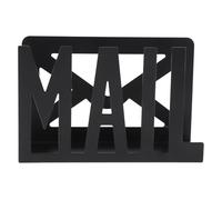 SAXOJONON Porta lettere per ufficio domestico, materiale in ferro ad alta resistenza, design a lettera cava, organizer con grande capacità e base antiscivolo, gestione efficiente dei documenti per