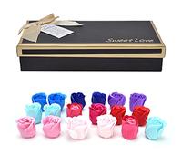 SAXOJONON Rosa marina, fragranti e composizioni floreali decorative di lunga durata, regalo per la festa della mamma, matrimonio, San Valentino, compleanno, fiori eterni colorati e inodori, dimensioni