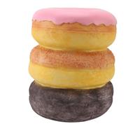 SAXOJONON Scarpe cambia sgabelli, per il dormitorio del corridoio ufficio, forma decorativa per ciambella, sgabello alimentare simulato in resina retrò, base non slittata,