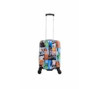 SAXOLINE Immagine del prodotto Valigia da Viaggio - Dimensione Cabina - Piccola Collezione Big Apple - Dimensioni: 54 x 36 x 20 cm - Capacità: 32L - Peso: 2,7 kg, multicolore, Valigia piccola - cabina