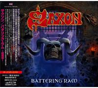 SAXON Battering Ram 2CD Set con tracce bonus, uscita giapponese, spedizione d...