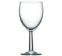 Saxon - Calice da vino da 340 ml, foderato e con marchio CE 125, 175 e 250 ml, altezza 142 mm, confezione da 48 pezzi.