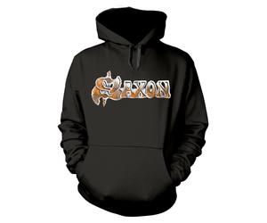 SAXON - CRUSADER BLACK Hooded Sweatshirt Medium