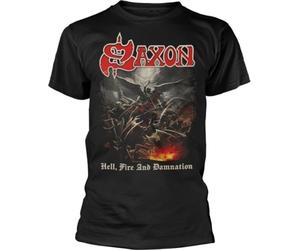 Saxon Hell, Fire And Damnation Black S Maglietta