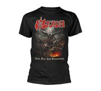 Saxon Hell, Fire And Damnation ufficiale Uomo maglietta unisex