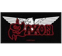 Saxon Logo & Eagle Unisex Toppa nero/rosso/bianco 100% poliestere