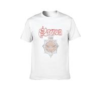 Saxon Strong Arm of The Law New T-Shirt White XL