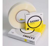 Saxony Tape Nastro sigillante per cuciture, spessore 0,09 mm, trasparente. Per cuciture decorative e funzionali di abbigliamento e tessuti tecnici. Semplice trasferimento tramite stiratura (25m x 22mm