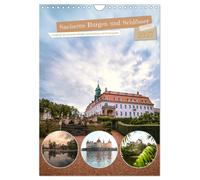 Saxony's castles and palaces with location information (Wall Calendar 2027 DIN A