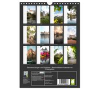 Saxony's castles and palaces - writable calendar with location information (Wall